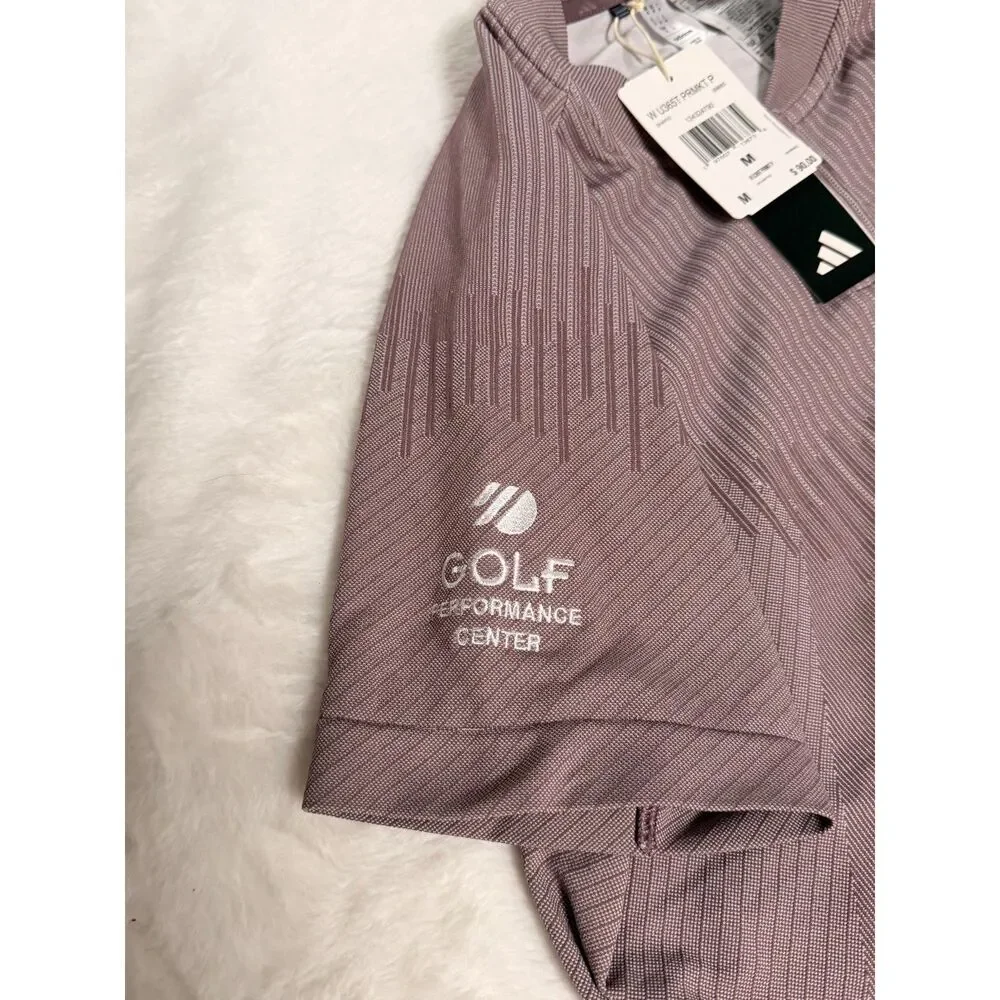 NWT Adidas Ultimate365 Golf Polo Women Size M Shadow Fig AJGA Stretch Moisture - Picture 4 of 7